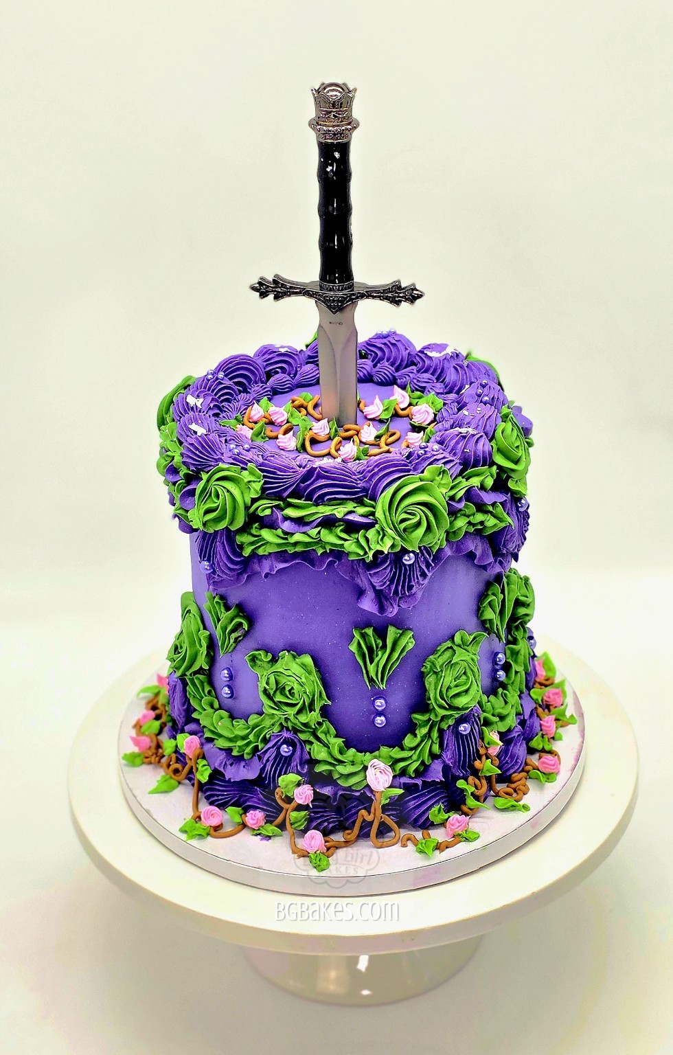 Purple fantasy cake