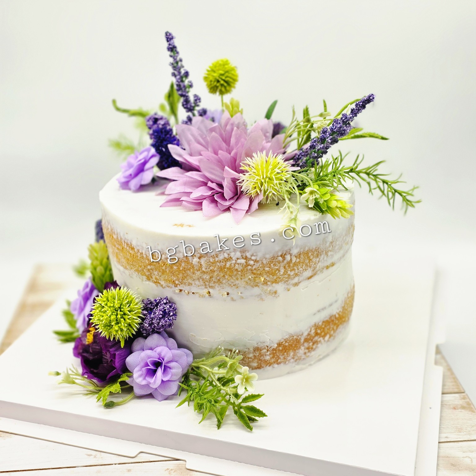 Floral garden cake