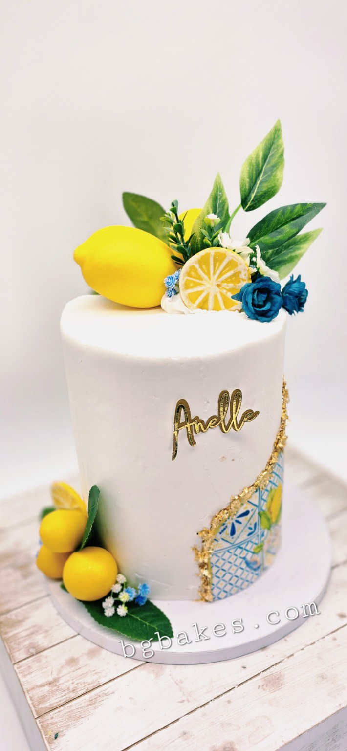 Amalfi lemon tiered cake