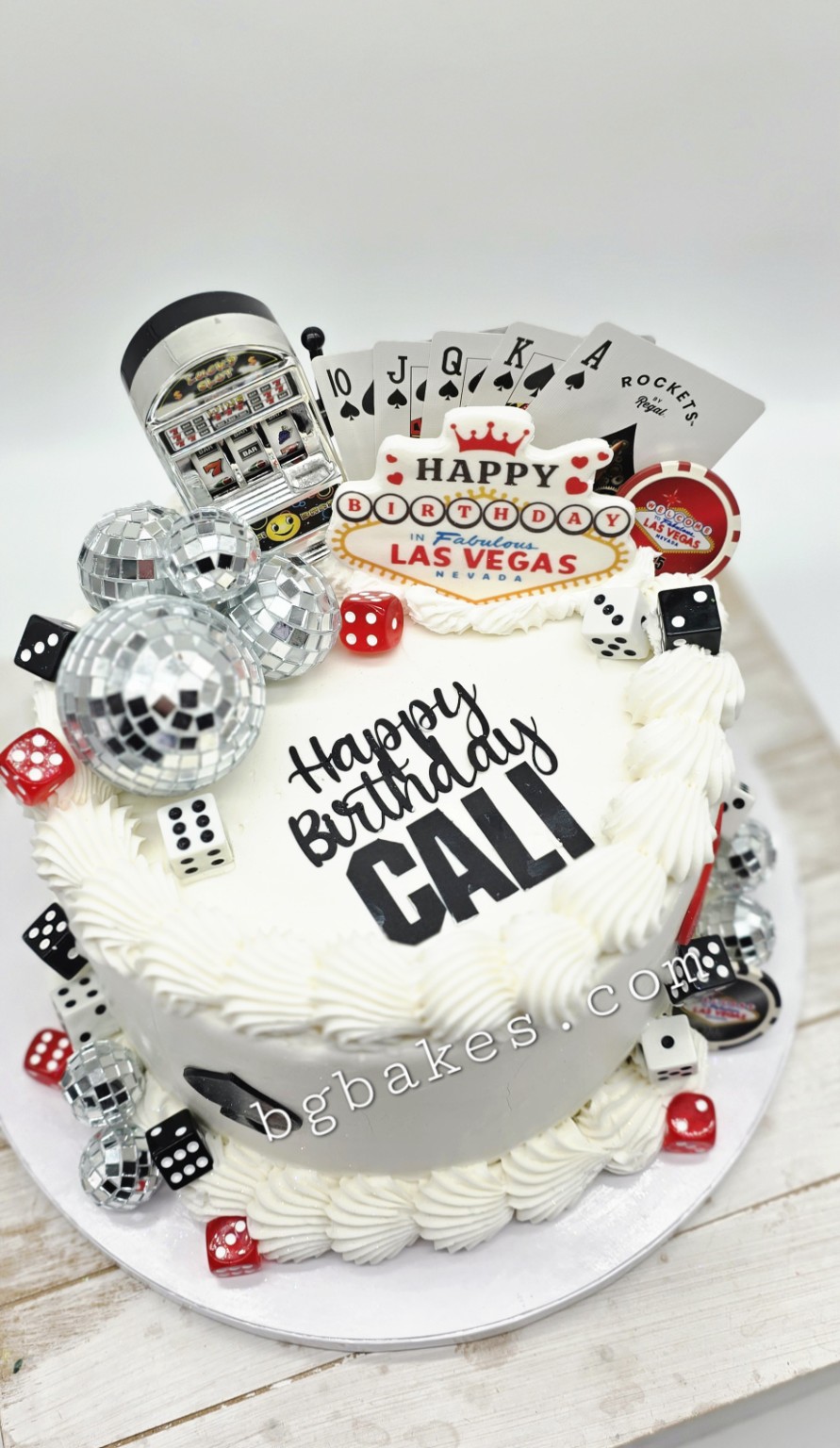 Cali Vegas birthday cake