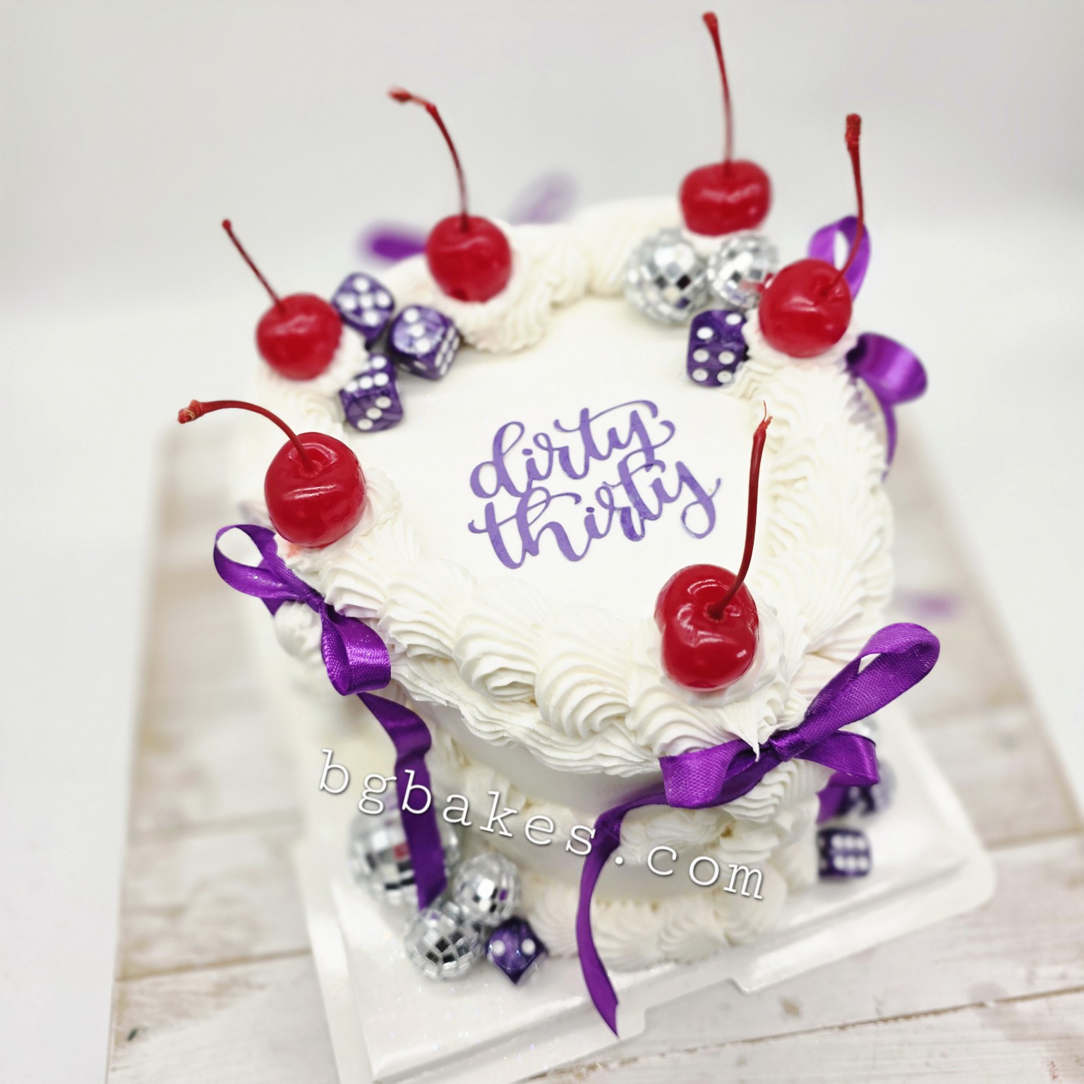 Pink and green Vegas cake
